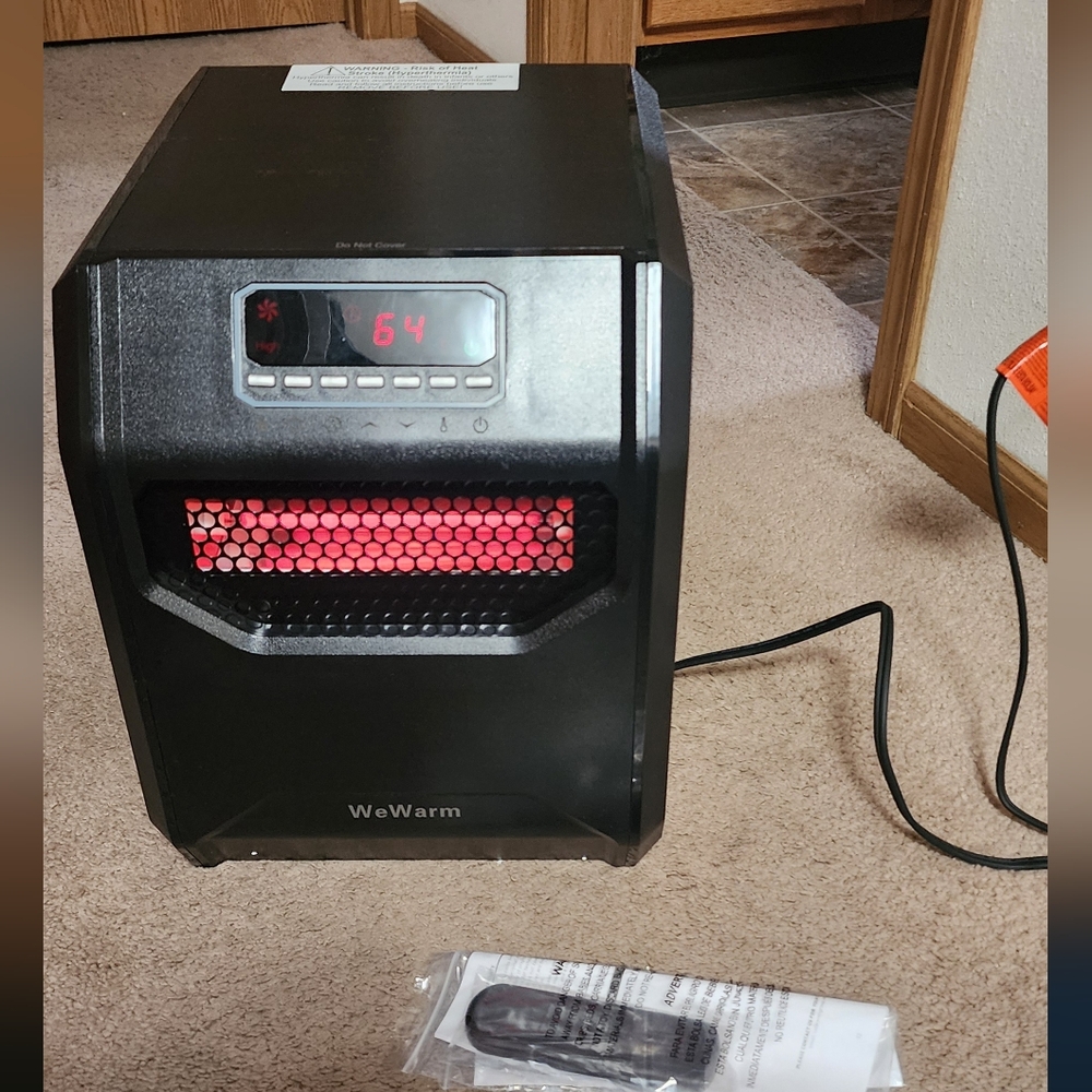 Black and Red WeWarm Heater